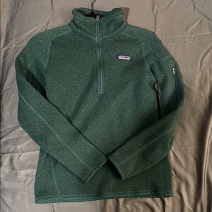 Patagonia Women’s Forest Green Zip-Up Sweater